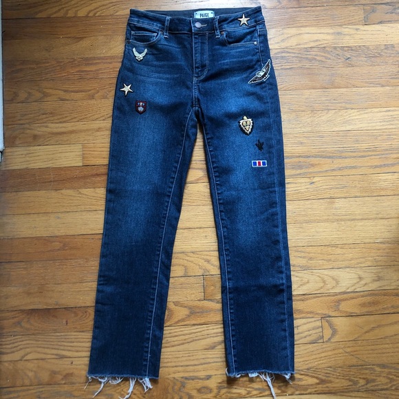 PAIGE Jaqueline Straight Military Patch Raw Hem - Picture 7 of 14